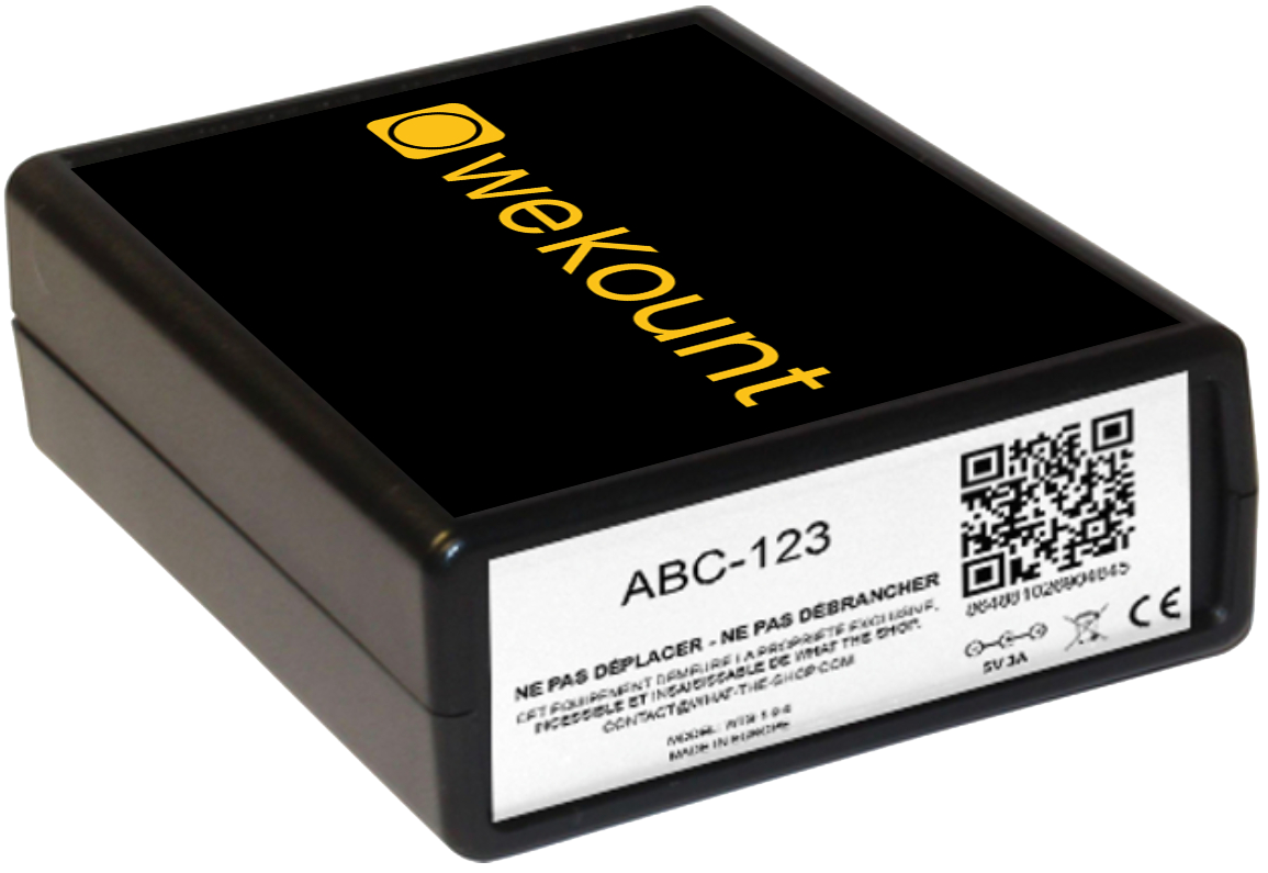 WeKount platform on a laptop screen